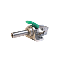 Carr Lane, Vertical Toggle Clamp, Clamping Force (lbf): 150, Tapped Plunger, Flanged Base, Stainless Steel, #8-32