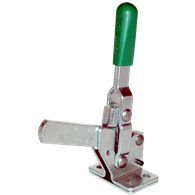 Carr Lane, Vertical Toggle Clamp, Clamping Force (lbf): 1000, SolidAngled Arm, Flanged Base, Steel