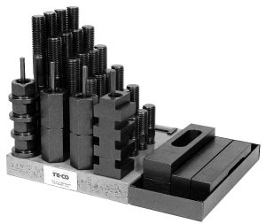 TE-CO Milling Machine Clamp Kit, Table T-Slot Size (in): 0.375
